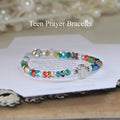 Teen Prayer Bracelet Multi Color Crystals