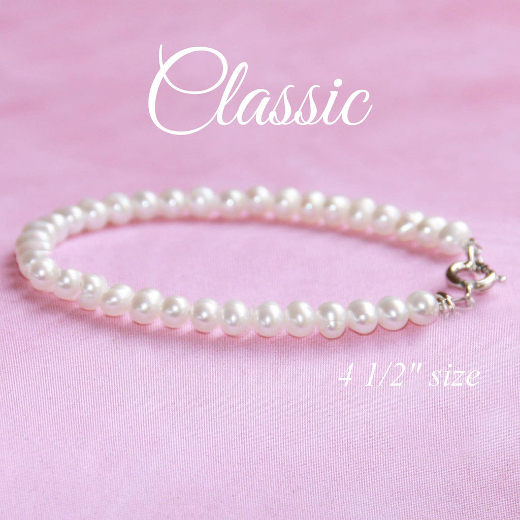 Classic Pearls Sterling Infant Bracelet